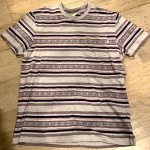 Men’s VANS Striped, one pocket T-Shirt Size XL